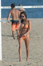 ALESSANDRA AMBROSIO in Bikini at a Beach in Los Angeles 08/05/2018