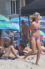 ALI LARTER in Bikini on the Beach in Malibu 08/14/2018