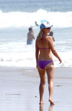 ALI LARTER in Bikini on the Beach in Malibu 08/14/2018