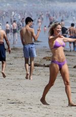 ALI LARTER in Bikini on the Beach in Malibu 08/14/2018