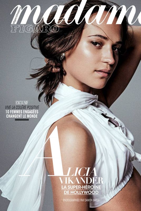 ALICIA VIKANDER in Madame Figaro, March 2018 Issue