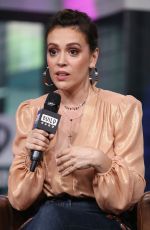 ALYSSA MILANO at Build Speaker Series in New York 08/07/2018