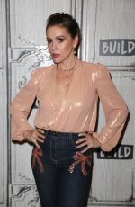 ALYSSA MILANO at Build Speaker Series in New York 08/07/2018
