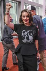 ALYSSA MILANO Speaks at Rise Up for Roe Tour in Las Vegas 08/20/2018