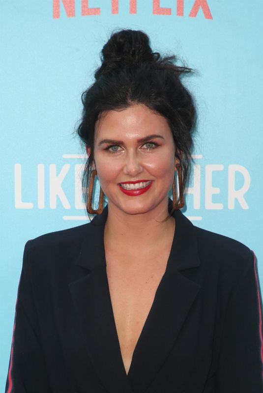 AMBER HODGKISS at Like Father Premiere in Los Angeles 07/31/2018