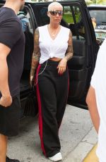 AMBER ROSE Arrives at Sugar Factory in Miami 08/17/2018