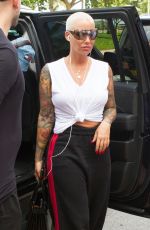 AMBER ROSE Arrives at Sugar Factory in Miami 08/17/2018