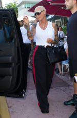 AMBER ROSE Arrives at Sugar Factory in Miami 08/17/2018