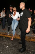 AMBER ROSE Leaves Ace of Diamonds Club in West Hollywood 08/13/2018