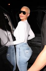AMBER ROSE Leaves Ace of Diamonds Club in West Hollywood 08/13/2018