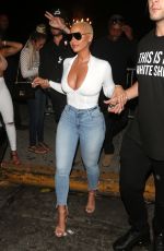 AMBER ROSE Leaves Ace of Diamonds Club in West Hollywood 08/13/2018