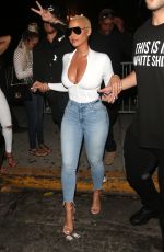 AMBER ROSE Leaves Ace of Diamonds Club in West Hollywood 08/13/2018