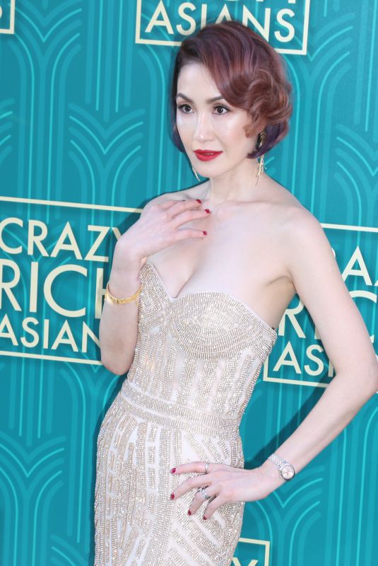 AMY CHENG at Crazy Rich Asians Premiere in Los Angeles 08/07/2018