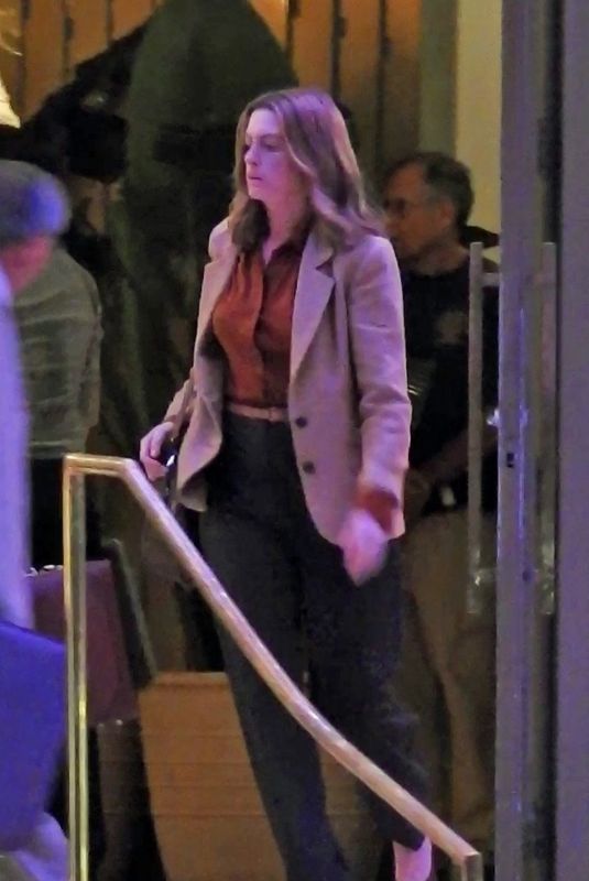 ANNE HATHAWAY on the Set of Her Upcoming Movie in Miami 08/07/2018