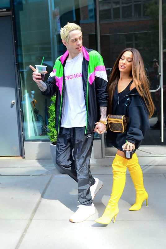 ARIANA GRANDE and Pete Davidson Out in New York 08/18/2018