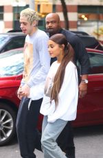 ARIANA GRANDE and Pete Davidson Out in New York 08/21/2018