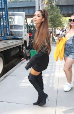 ARIANA GRANDE Heading to Jimmy Fallon in New York 08/16/2018