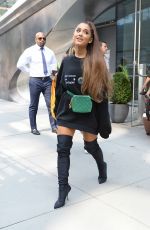 ARIANA GRANDE Heading to Jimmy Fallon in New York 08/16/2018