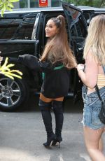 ARIANA GRANDE Heading to Jimmy Fallon in New York 08/16/2018
