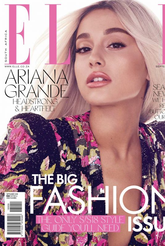 ARIANA GRANDE in Elle Magazine, South Africa September 2018