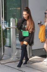 ARIANA GRANDE Leaves Her Apartment in New York 08/16/2018