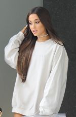 ARIANA GRANDE Out to Promote Her Sweetener Album in New York 08/17/2018