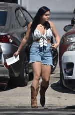 ARIEL WINTER in denim Cutoff Out in Studio City 08/13/2018