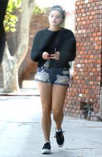 ARIEL WINTER in Shorts Out in Studio City 08/28/2018