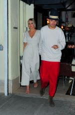 ASHLEE SIMPSON and Even Ross Night Out  in New York 08/15/2018