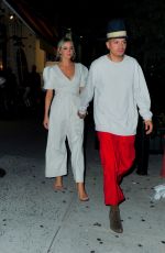 ASHLEE SIMPSON and Even Ross Night Out  in New York 08/15/2018