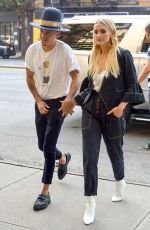 ASHLEE SIMPSON Arrives at Bowery Hotel in New York 08/17/2018