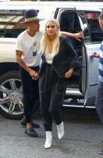 ASHLEE SIMPSON Arrives at Bowery Hotel in New York 08/17/2018