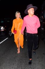 ASHLEE SIMPSON Arrives at Marquee Nightclub in New York 08/19/2018