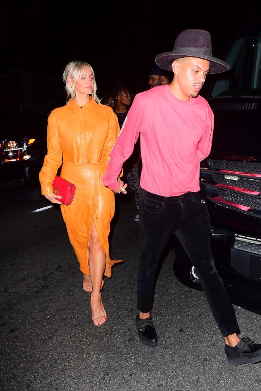 ASHLEE SIMPSON Arrives at Marquee Nightclub in New York 08/19/2018