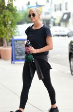 ASHLEE SIMPSON Heading to Tracey Anderson Gym in Los Angeles 08/23/2018
