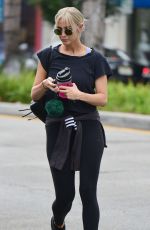 ASHLEE SIMPSON Heading to Tracey Anderson Gym in Los Angeles 08/23/2018