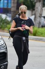 ASHLEE SIMPSON Heading to Tracey Anderson Gym in Los Angeles 08/23/2018