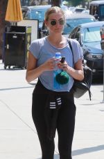 ASHLEE SIMPSON Leaves a Gym in Studio City 08/12/2018