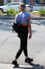 ASHLEE SIMPSON Leaves a Gym in Studio City 08/12/2018