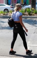 ASHLEE SIMPSON Leaves a Gym in Studio City 08/12/2018