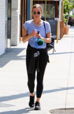 ASHLEE SIMPSON Leaves a Gym in Studio City 08/12/2018