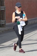 ASHLEE SIMPSON Leaves a Gym in Studio City 08/24/2018