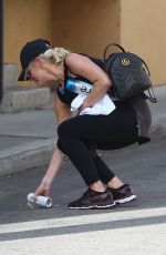 ASHLEE SIMPSON Leaves a Gym in Studio City 08/24/2018