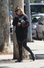 ASHLEY BENSON Arrives at a Gym in West Hollywood 08/08/2018