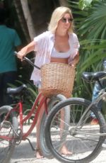 ASHLEY TISDALE in Bikinis at a Beach in Tulum 08/02/2018