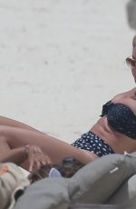 ASHLEY TISDALE in Bikinis at a Beach in Tulum 08/02/2018