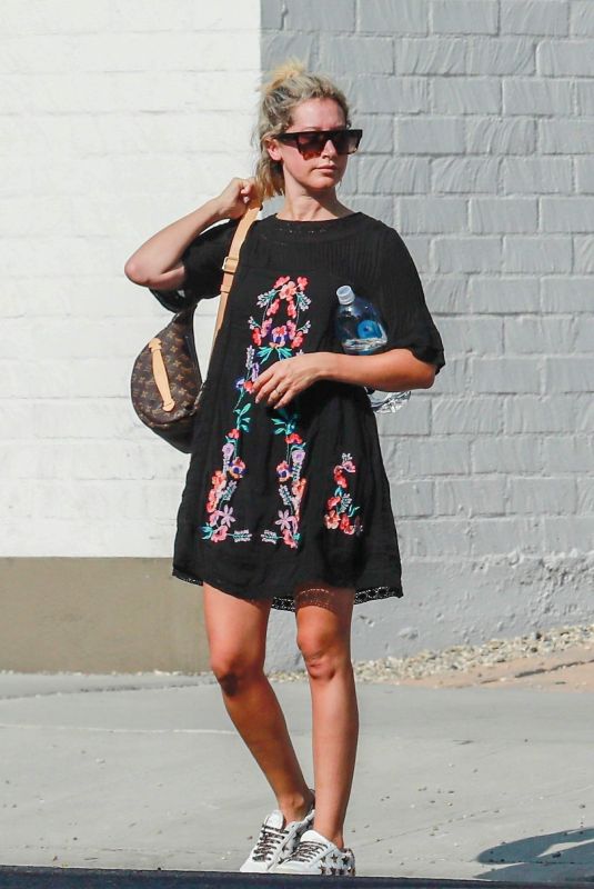 ASHLEY TISDALE Leaves a Spa in Los Angeles 08/26/2018