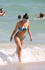 AURORA RAMAZZOTTI in Bikini at a Beach in Miami 08/02/2018