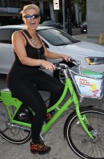BEBE REXHA Out Riding a Bike in Los Angeles 08/09/2018