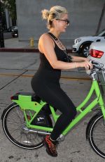 BEBE REXHA Out Riding a Bike in Los Angeles 08/09/2018